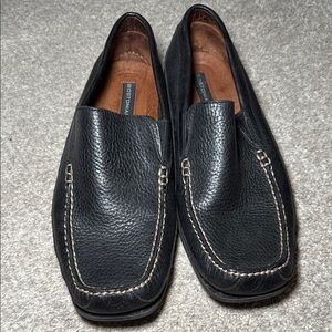 Bostonian Black Leather Loafers Moccasin Style